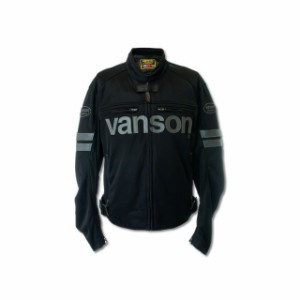 バンソン 2021春夏モデル TVS2105S メッシュライダースジャケット（ブラック/GM） サイズ：M VANSON バイク