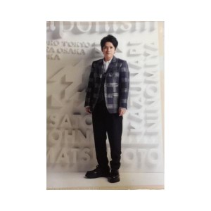 【新品】 嵐　（ARASHI)・・【クリアファイル】 ・ 二宮和也・ Japonism 2015 Tour  コンサート会場販売グッズ