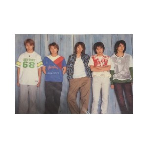 嵐 ARASHI ・ 【下敷き】・集合・ ・SUMMER 2002 HERE WE GO TOUR  コンサート会場販売販グッズ