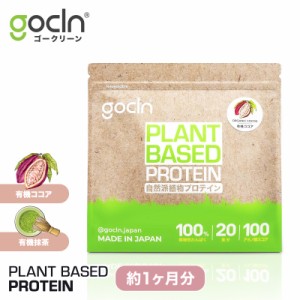 植物性 プロテイン 【送料無料】 ソイプロテイン ピープロテイン ライスプロテイン 600g ココア ほうじ茶 抹茶 プロテイン【GoCLN】（ゴ