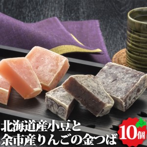 六美 北海道産小豆と余市産りんごの金つば 10個セット 手焼き金つば 和菓子 お取り寄せ 北海道 スイーツ ギフト 常温