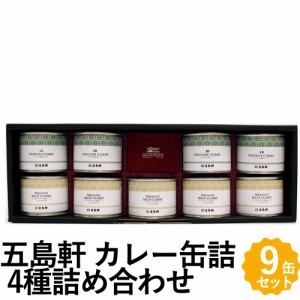 五島軒 カレー缶詰 9缶セット 4種のカレー 詰め合わせ 北海道 函館 老舗レストラン ギフト GKT-100S