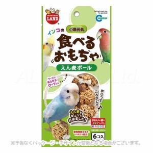 インコのえん麦ボール 6個 ｢マルカン｣【合計8,800円以上で送料無料(一部地域を除く)】