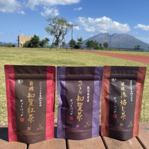 送料無料   鹿児島茶ティーバッグ飲み比べ 3袋セット 鹿児島製茶 知覧茶 お茶 鹿児島茶 日本茶 ほうじ茶 焙じ茶 紅茶 茶葉 煎茶 鹿児島県