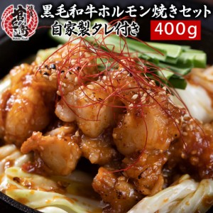 国産和牛ホルモン焼きセット（400g）自家製タレ付き バーベキュー BBQ 焼肉 国産 牛 ホルモン ホルモン鍋 ホルモン炒め 和牛 お試し 御祝