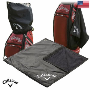 【ゴルフ】【タオル】【防水】キャロウェイ Callaway Rain Hood Towel ブラック　USA直輸入品