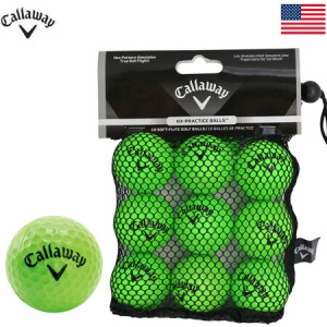 キャロウェイ HX PRACTICE BALLS LIME 練習用ボール 18個入りパック 070021500051 小物 USA直輸入品