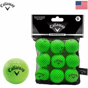 キャロウェイ HX PRACTICE BALLS LIME 練習用ボール 9個入りパック 070021500050 小物 USA直輸入品