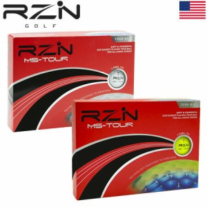 【大好評】RZN GOLF MS-TOUR 3ピース ウレタンカバー ゴルフボール 1ダース（全12球） USA直輸入品 レジンゴルフ【高コスパ】【ツアーボ