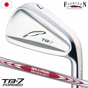 フォーティーン TB-7 FORGED アイアンセット 5本組(#6-P) メンズ 右用 NS MODUS TOUR105 スチールシャフト装着 日本正規品