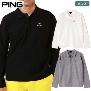 ピン 撥水軽量長袖ニットポロシャツ 621-2270803 メンズ PING GOLF 2022秋冬モデル 日本正規品