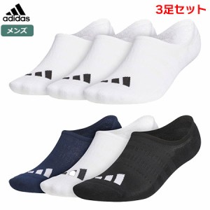 アディダス 3P ローカット クッションソックス 3足セット EEU91 メンズ 靴下 adidas 2023春夏モデル 日本正規品