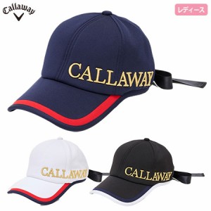 キャロウェイ リボン付きキャップ リボン取り外し可能 C23291203 レディース 帽子 Callaway 2023秋冬モデル 日本正規品