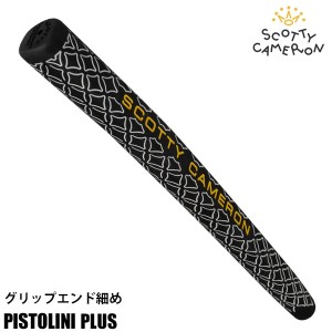 スコッティキャメロン ピストリーニ プラス パターグリップ グレー PISTOLINI PLUS GRIP Black & White Texture & Yellow Scotty Cameron