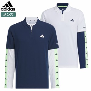 アディダス BOSグラフィックレイヤードセットシャツ IKK78 メンズ adidas 2024春夏モデル 日本正規品