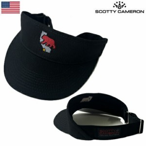 【レア品】スコッティキャメロン サンバイザー メンズ Cali Bear Visor ブラック 104953 Scotty Cameron USA直輸入品