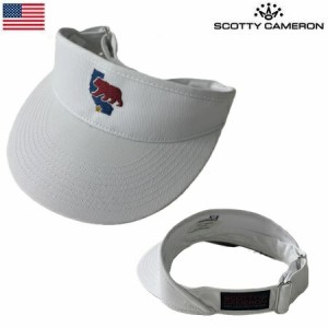 【レア品】スコッティキャメロン サンバイザー メンズ Cali Bear Visor ホワイト 028788 Scotty Cameron USA直輸入品