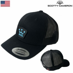 【レア品】スコッティキャメロン スナップバックキャップ メンズ Crown＆CO Hat ブラック 29953 Scotty Cameron USA直輸入品