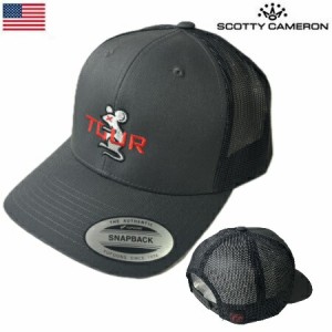 【レア品】スコッティキャメロン スナップバックキャップ メンズ TOUR RAT Hat チャコール 29950 Scotty Cameron USA直輸入品