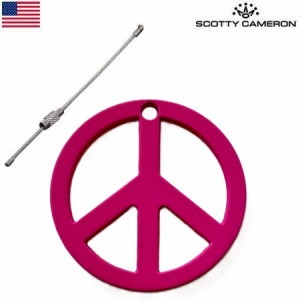 【希少】スコッティキャメロン Sft Touch Peace Sign Key Fob 027542 キーフォグ Pink Scotty Cameron USA直輸入品【稀少】【レア】