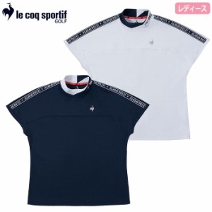 ルコック ワイドフィット モックネック袖ラインシャツ QGWXJA01 レディース le coq sportif GOLF 2024春夏モデル 日本正規品