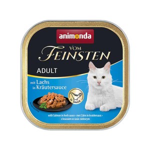 アニモンダ フォムファインステン  in ソース サーモン・ハーブソース 100g   キャットフード ウェット 猫缶 成猫