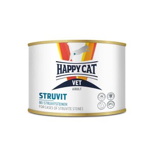 HAPPY CAT VET ストルバイト（尿石ケア）ウェット缶 200g キャットフード ウェット 療法食 泌尿器 下部尿路 猫缶