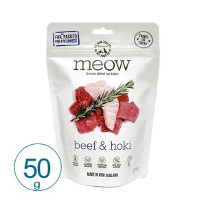 meow ビーフ&ホキ 50g キャットフード ドライ 総合栄養食