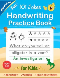 Handwriting Practice Book for Kids Ages 6-8: Printing workbook for Grades 1, 2 & 3, Learn to Trace Alphabet Letters and Numbers 