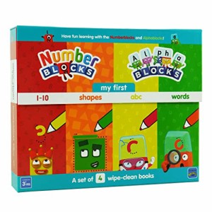 Numberblocks and Alphablocks: My First Numbers and Letters Set (4 wipe-clean books with pens included)【並行輸入品】