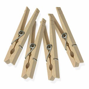 honeycando wood clothespins 木製洗濯ばさみ 50個 DRY-01375 [並行輸入品]