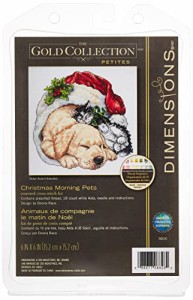 ＤＩＭ　クロスステッチキット　Christmas Morning Pets　【並行輸入品】　　　　　　　　　　　　Di