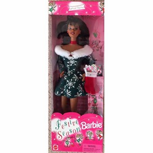 Festive Season Barbie Doll (Brunette Hair) Special Edition (1997)【並行輸入品】