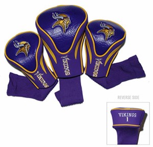 Team Golf 31694 Minnesota Vikings 3 Pack Contour Fit Headcover【並行輸入品】