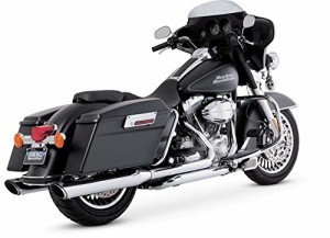 Vance&Hines(バンスアンドハインズ) スリップオン ツインスラッシュラウンド クローム マフラー ツ【並行輸入品】