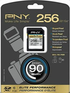 PNY SDXC メモリーカード SDカード 256GB UHS-1 Class10 並行輸入 90mb/s【並行輸入品】