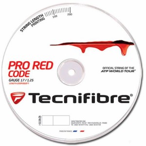 テクニファイバー(Tecnifibre) PRO RED CODE ゲージ1.25mm ロール200m レッド TFR501【並行輸入品】