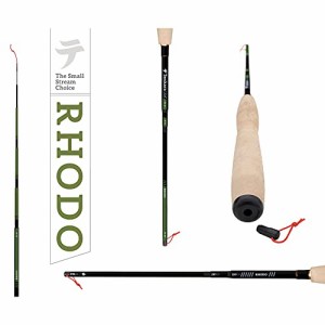 Tenkara USA Fly Fishing Rhodo? ロッド 小流用 カーボンファイバー 軽量 伸縮式 調節可能 3つのマルチ (【並行輸入品】