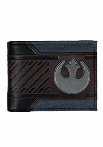 Star Wars Rebel Emblem Logo Mix Material Bi-fold Gift Boxed Wallet (Brown)【並行輸入品】