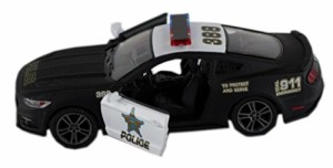 Kinsmart 2015 Ford Mustang GT Black & White State Police Squad Car 1/36 Scale Diecast Interceptor【並行輸入品】