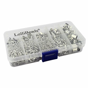 LolliBeads (TM) ロブスタークラスプとエクステンションチェーン付き銀メッキバレルレザーコード3-【並行輸入品】