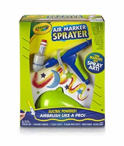 Crayola Air Marker Sprayer, Marker Art Tool, Turn Markers Into Spray Art, Airbrush Like a Pro, エアーマーカースプレー 【並行輸入