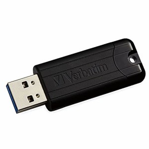 Verbatim バーベイタム 128GB USB 3.0 スライド式 ビジネスブラック 便利なキーホール USBメモリ フラ【並行輸入品】