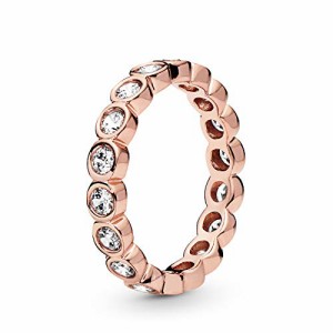 Pandora Jewelry 魅力的なブリリアントキュービックジルコニアリング パンドラローズ サイズ8.5【並行輸入品】