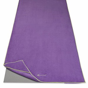 Gaiam Stay Put ヨガタオルマット サイズ ヨガマット タオル (標準サイズのヨガマット以上にフィッ 【並行輸入品】