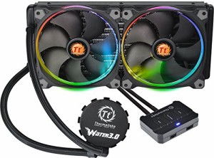 Thermaltake Water 3.0 Riing Edition 280mmラジエーター 水冷一体型CPUクーラー FN1073 CL-W138-PL14SW-A【並行輸入品】