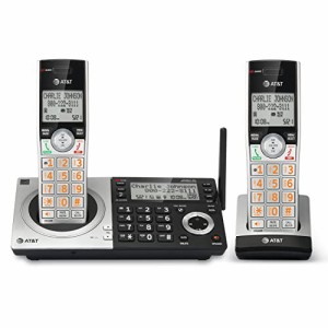 AT&T CL83207 DECT 6.0拡張コードレス電話スマートコールブロッカー、シルバー/ブラック2ハンドセッ【並行輸入品】