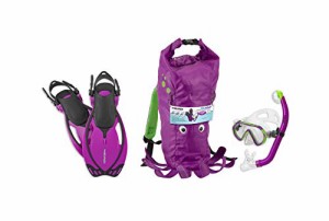 HEAD Mares Sea Pals Character Kids Mask Fin Snorkel Set, Purple, Small/9-13 141［並行輸入］【並行輸入品】