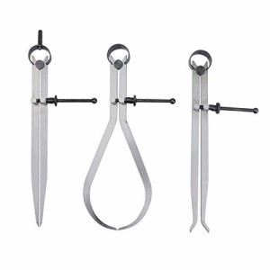 Mikimiqi Spring Inside Outside Divider Caliper Set 9.8-inch Machinist Tools 3-pack 141［並行輸入］【並行輸入品】