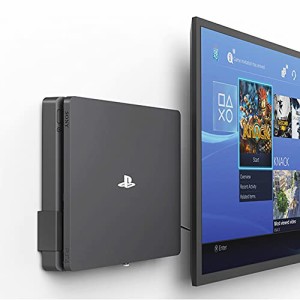 Monzlteck PS4 スリム テレビの近く 省スペース PlayStation4 Slimに完璧にフィットするようにカスタマ 【並行輸入品】